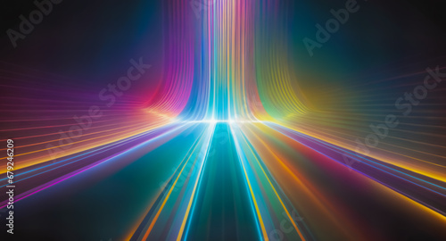 Light Speed Geometric Abstract Technology Background photo