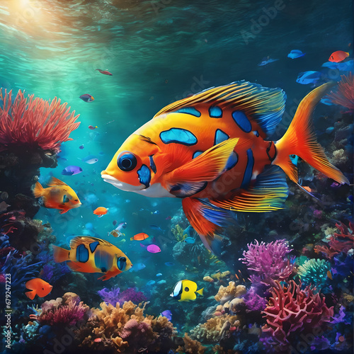 fish in aquarium © Diren Yardimli