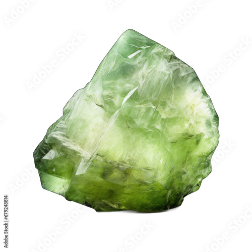 Prehnite stone isolated on transparent background