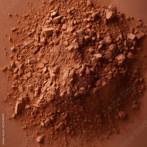 Brown solid color background top view place natural