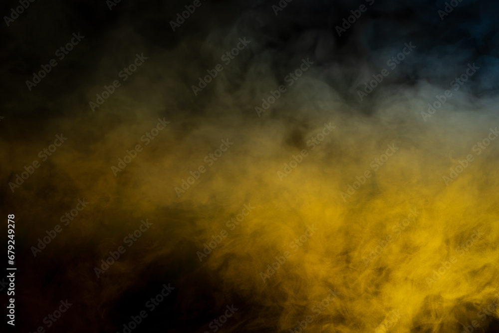 Orange and red steam on a black background. Orange and red steam on a black background.