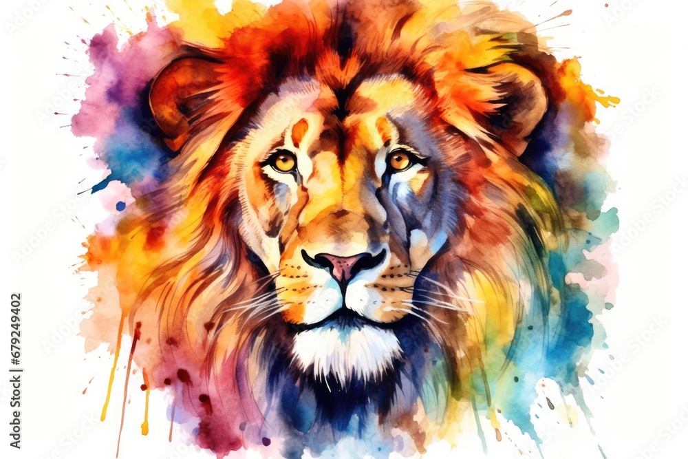 Illustration africa face portrait lion nature wild wildlife animal drawing head