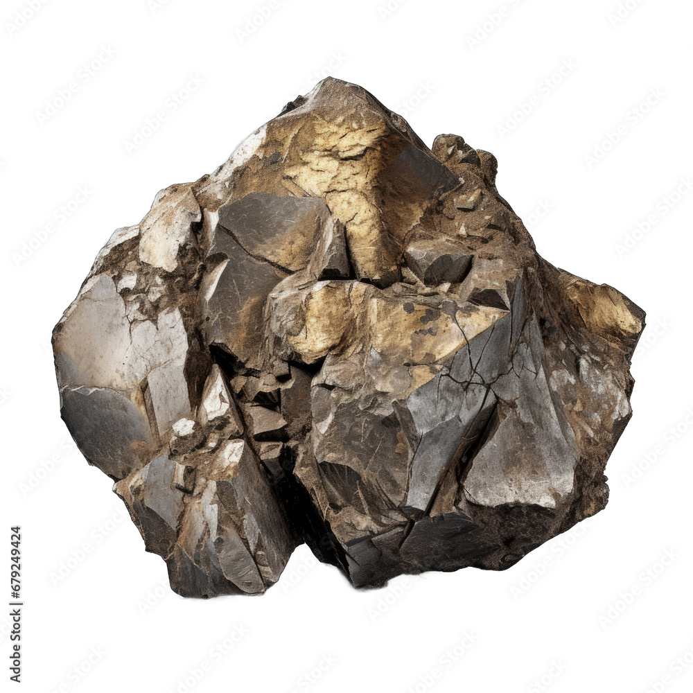 Pyrite rock isolated on transparent background Pyrite rock isolated on transparent background