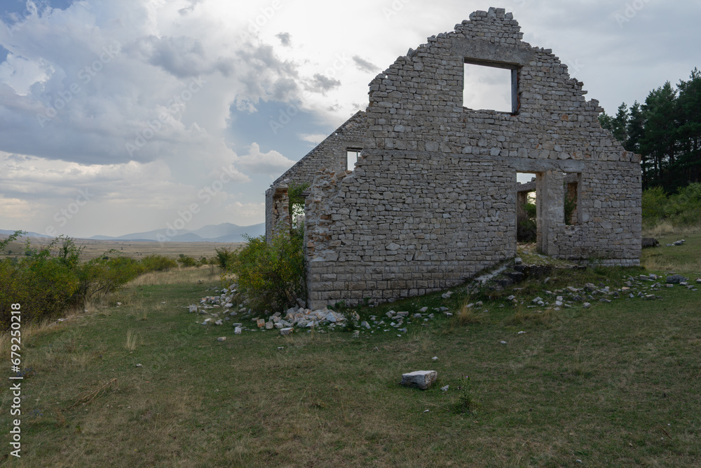 abandoned stone house in nature abandoned stone house in nature
