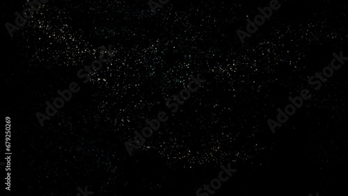 particles on black background cosmic dust waving away starter for logo texture text sand