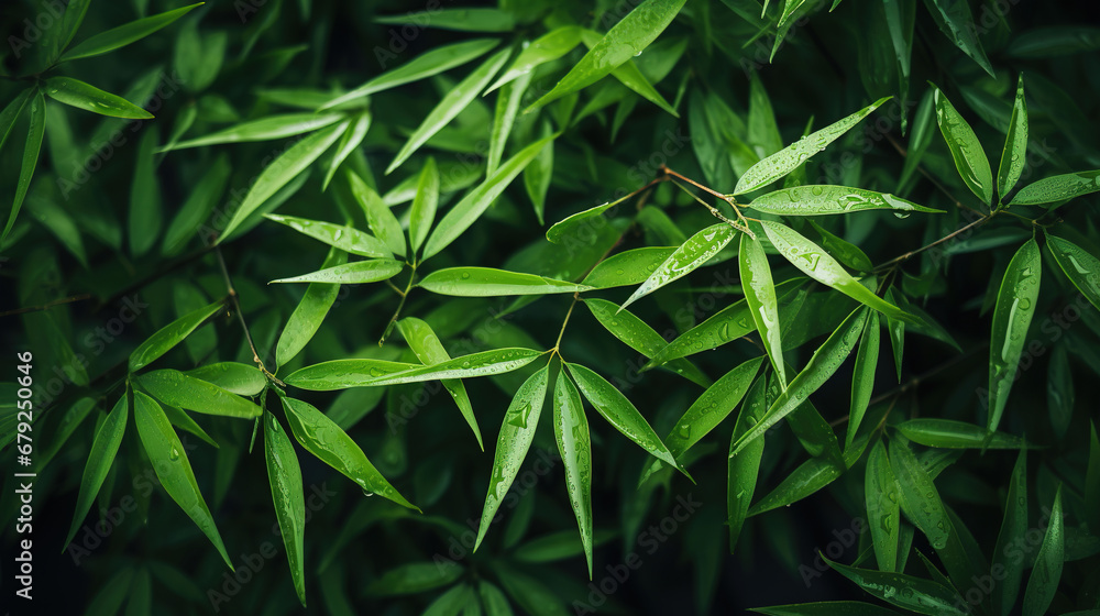 Green forest bamboo macro as background, with empty copy space Green forest bamboo macro as background, with empty copy space
