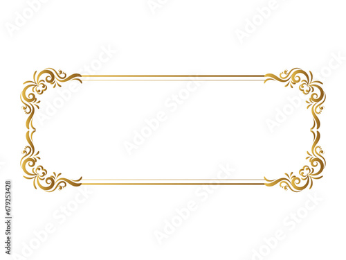 Vector vintage royal title border or text frame ornament elements, Luxury vintage Border wedding invitation card frame