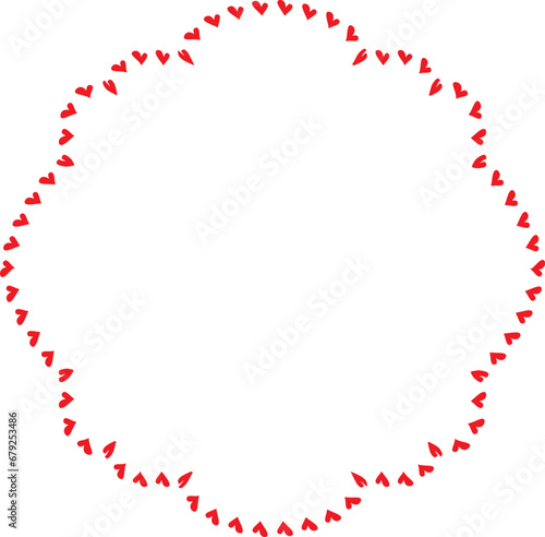 Wallpaper Mural Red Heart frame Rectangle shape vintage frames retro badges vector love frames cute decoration background borders valentine wedding celebration romantic greeting card label frames banners Torontodigital.ca