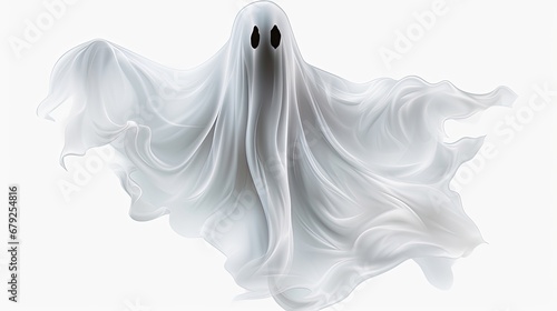 Halloween Ghost on Transparent Background