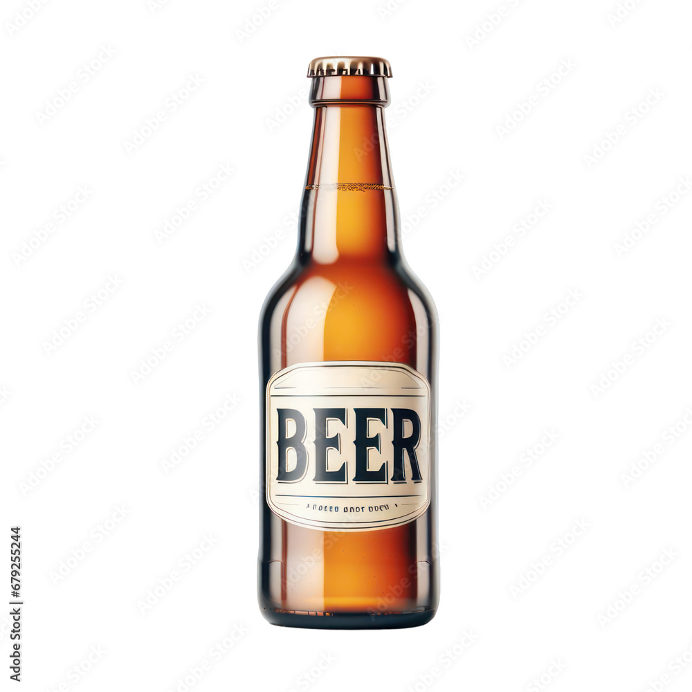Beer bottle isolated on white transparent background, png, Beer bottle isolated on white transparent background, png,