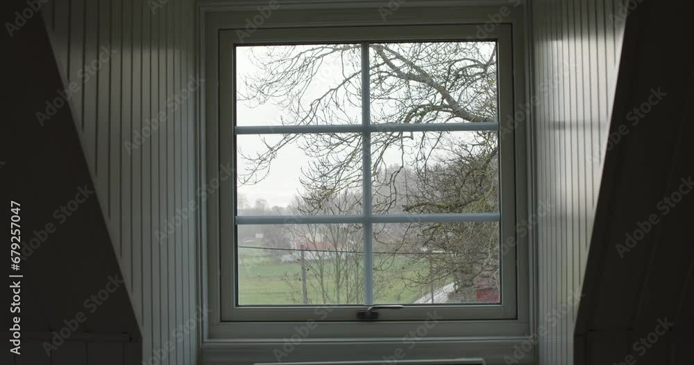 window view and first snow window view and first snow