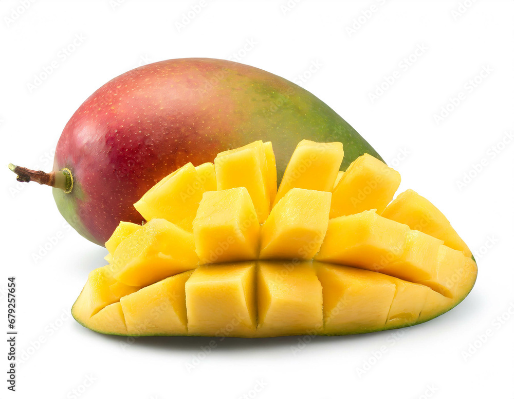 Mango fruit isolated on white background cut out Mango fruit isolated on white background cut out