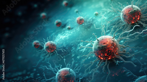 Cell division under a microscope. Cloning Cells. Cell mitosis.