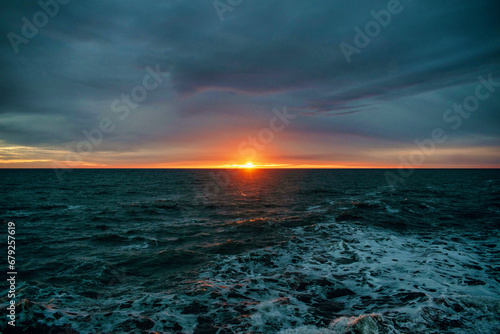 sunset on the beach