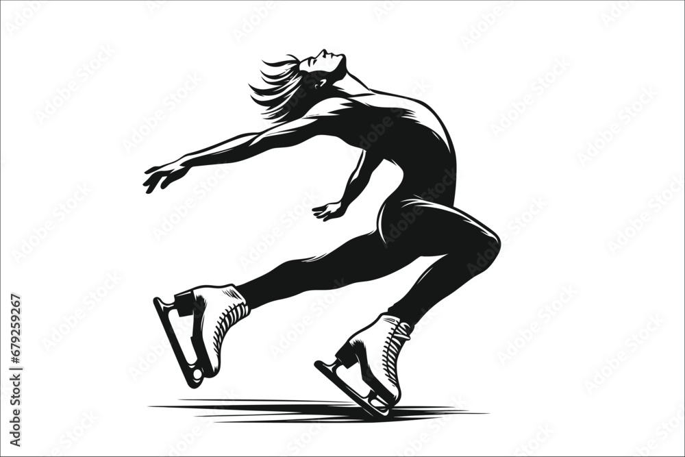 Dancing on Ice: A Graceful Figure Skater Dancing on Ice: A Graceful Figure Skater