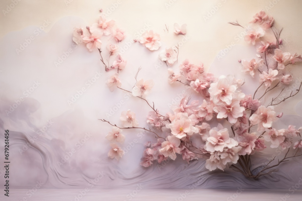 Blossoming pink sakura beauty spring cherry floral nature branch flower background