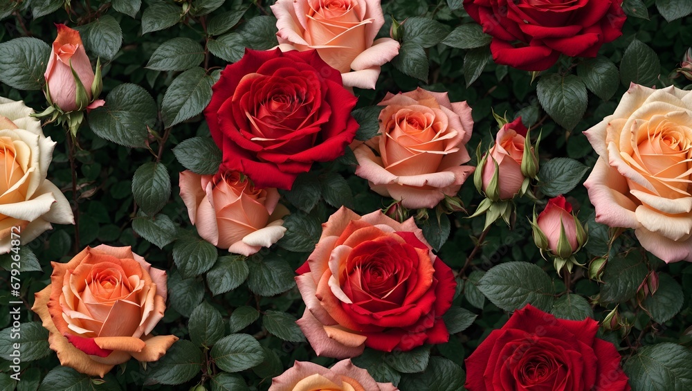Close up of red roses. Close up of red roses.