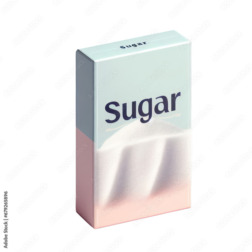 Sugar package isolated on white transparent background, png, Sugar package isolated on white transparent background, png,