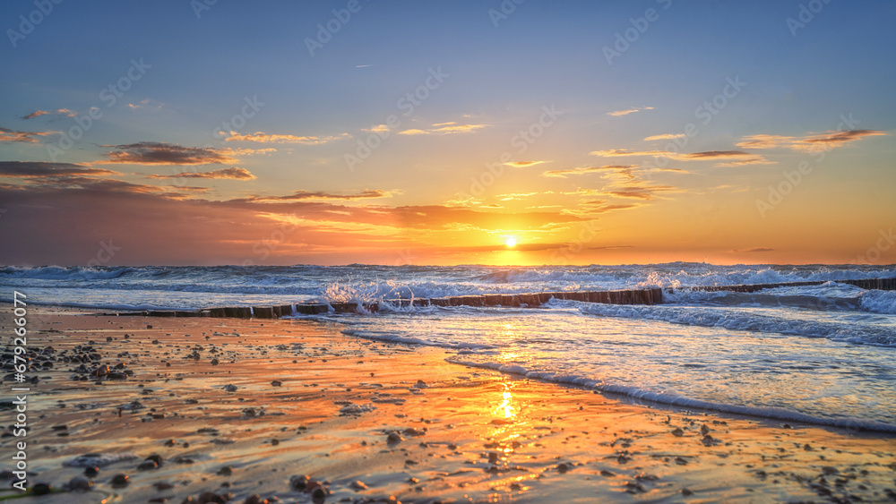 Sunset Sunrise beach sea