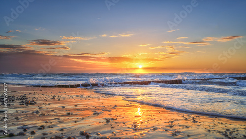 Sunset Sunrise beach sea photo