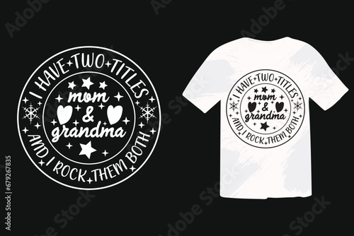 Funny Grandma Quote EPS T-shirt Design, Calligraphy t shirt design