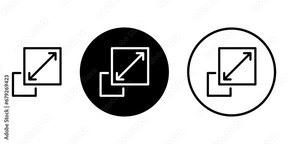 Scalability icon symbol simple design Scalability icon symbol simple design