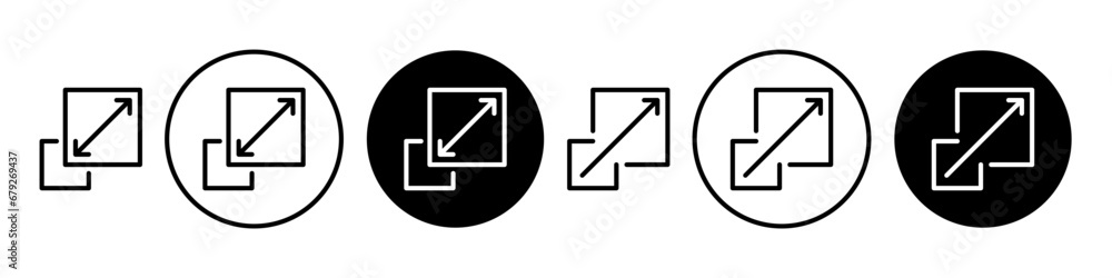 Scalability icon symbol simple design - obrazy, fototapety, plakaty 