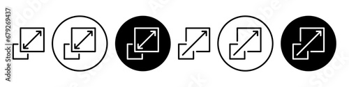 Scalability icon symbol simple design photo
