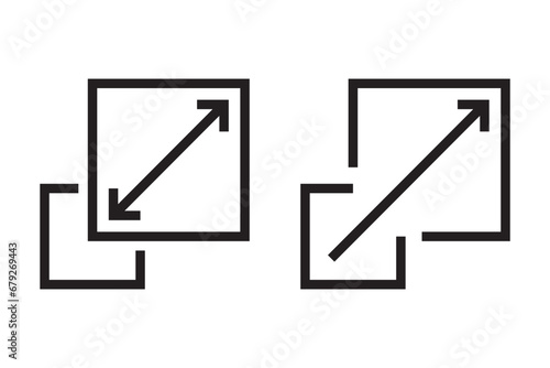 Scalability icon symbol simple design