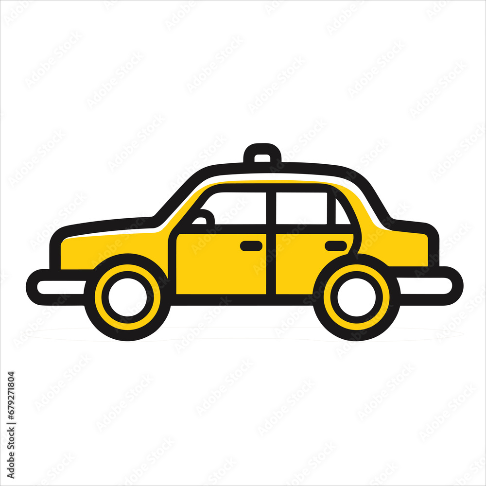 Flat design car  illustration