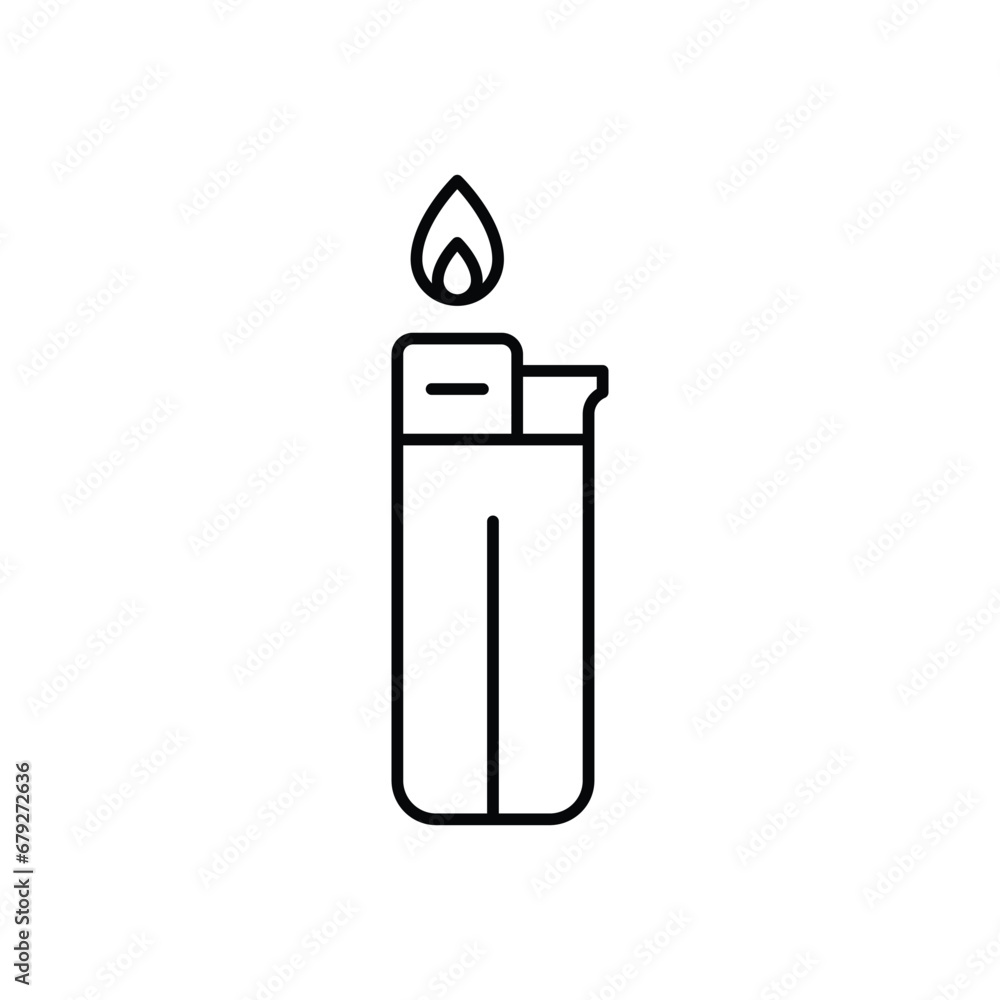 Fototapeta premium Lighter Icon Vector Design Template