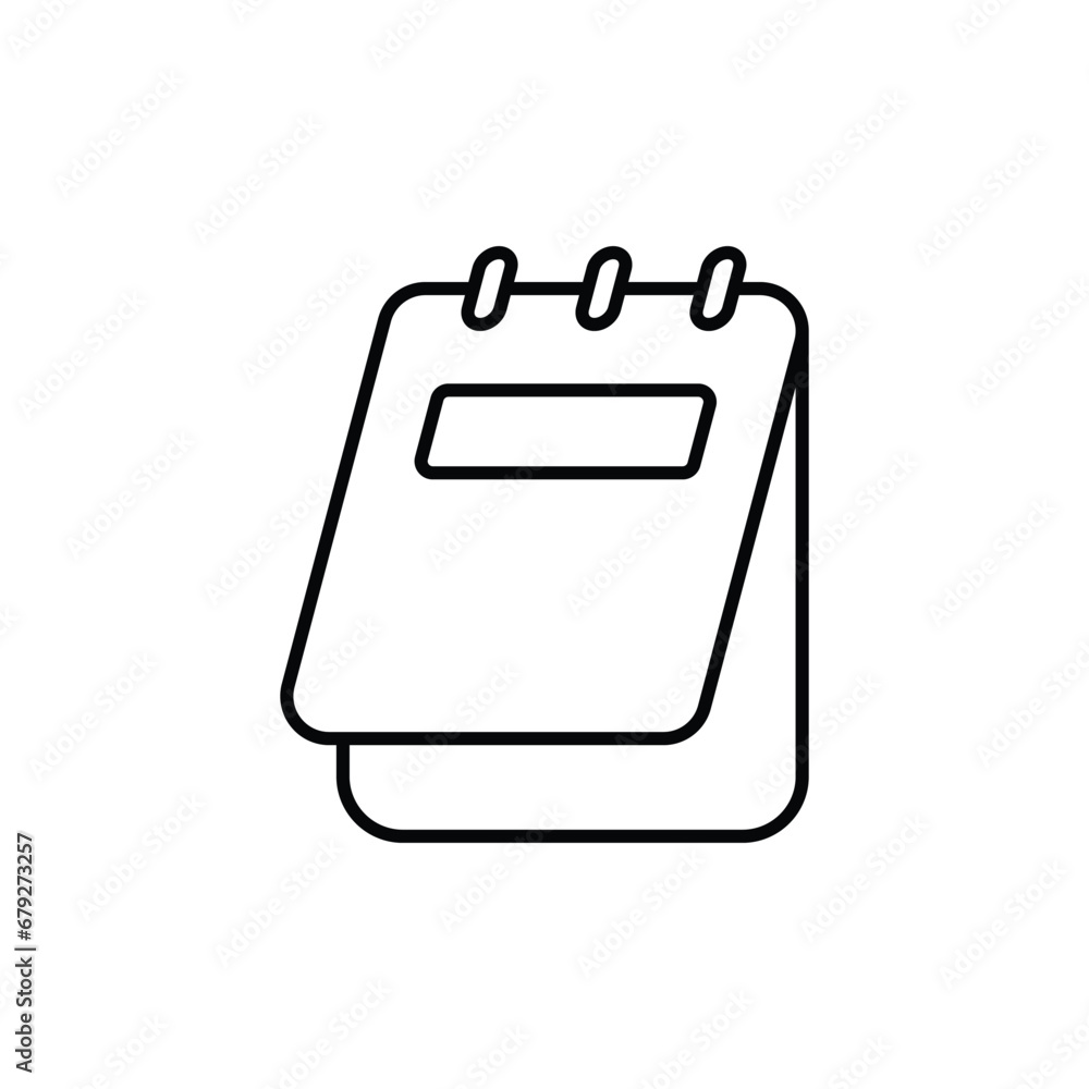 Notepad Icon Vector Design Template Notepad Icon Vector Design Template