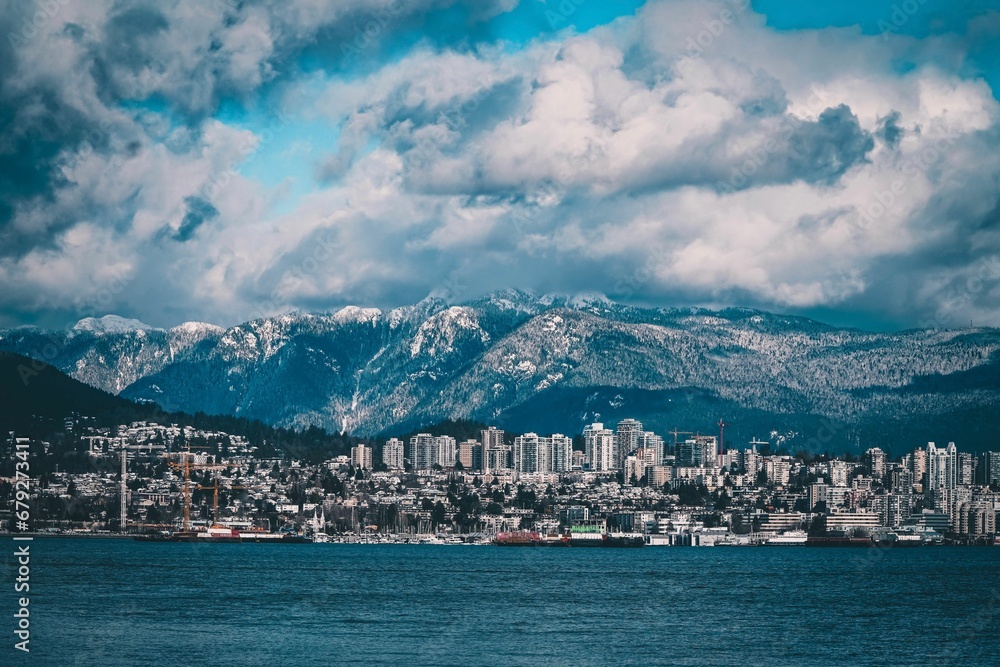 Vancouver Harbour Under Moody Skies