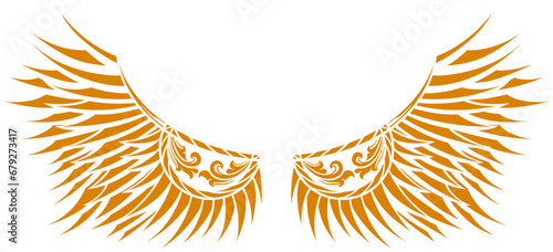 Eagle wings vector design