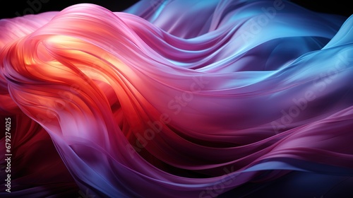 abstract background with pearl, gold, pink, blue, glowing neon wave of liquid, with glare, techno sound, shape