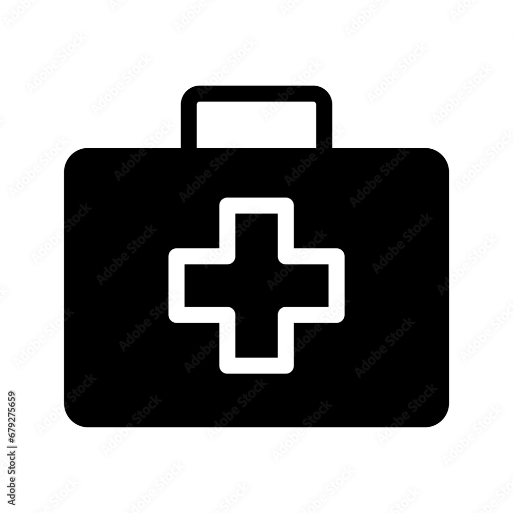 First Aid Kit Glyph Blue icon First Aid Kit Glyph Blue icon