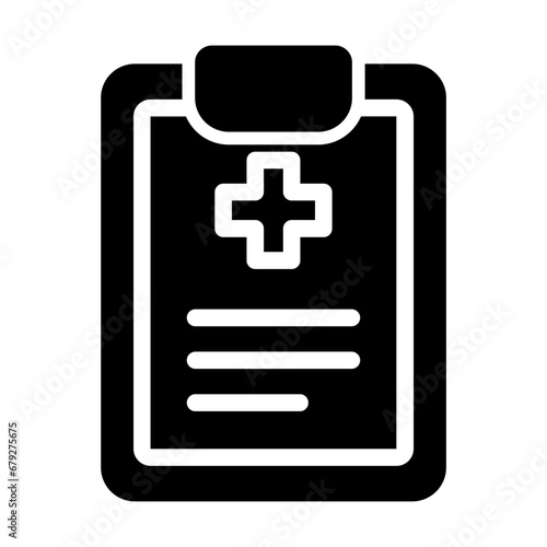 Free Download Medical Report Glyph Icon - GFXLoad
