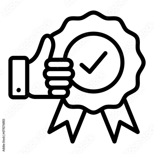 Brand Reputation Icon Element For Design