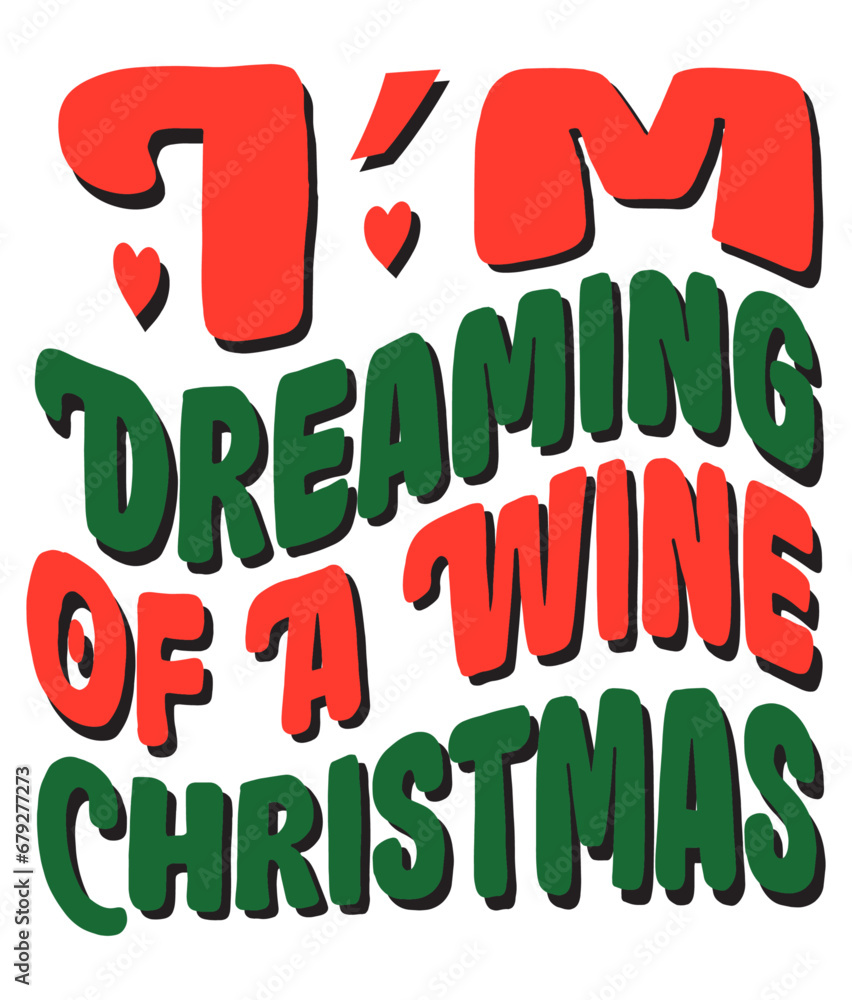 Fototapeta premium Retro, Chirstmas Craft Design. T-shirt Design. Illustration