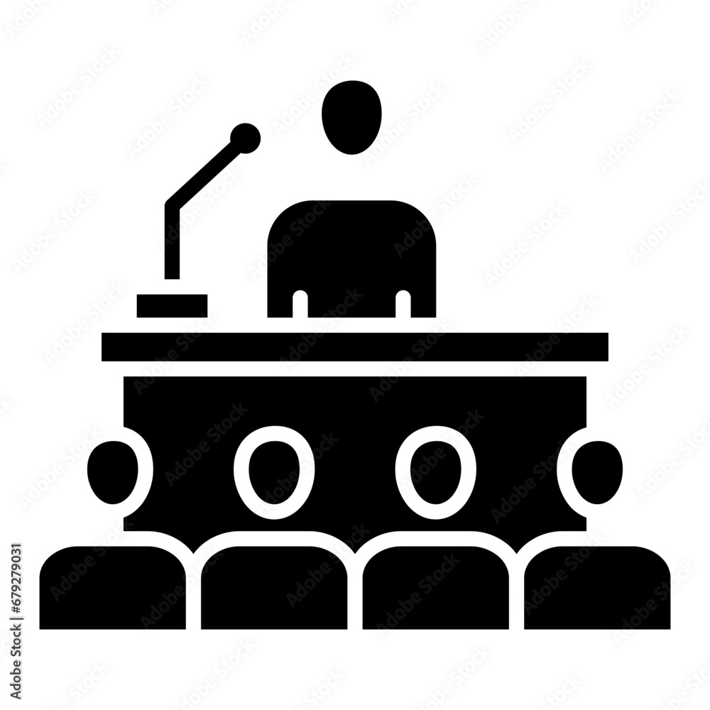 Press Conference Icon Element For Design Press Conference Icon Element For Design