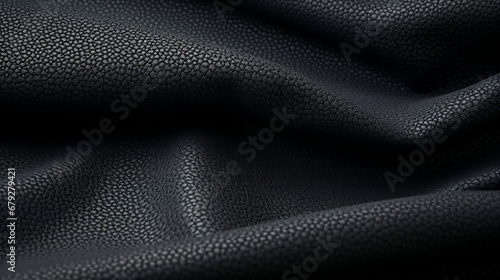 A close up of a black leather material, detailed product illustration, Generative AI