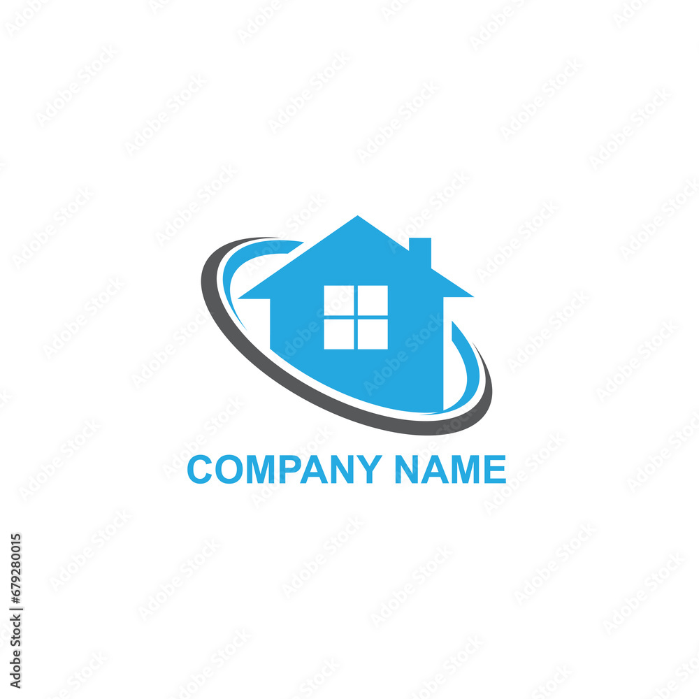 Smart technology Home Logo Template. Vector Illustrator Eps.10