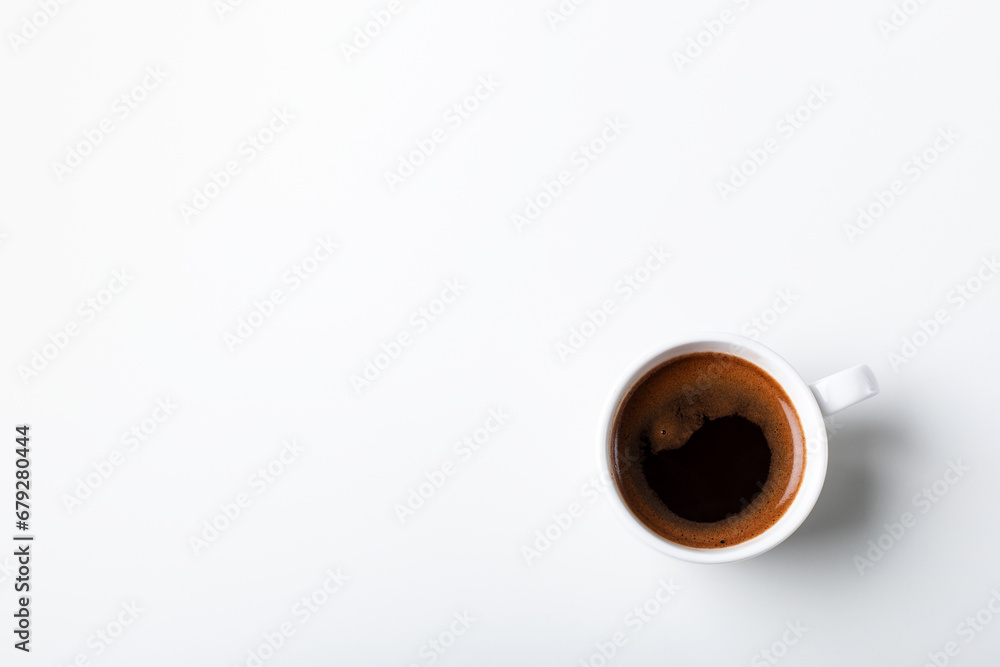 cup of coffee on white background cup of coffee on white background