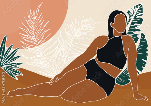 bohemian woman illustration
