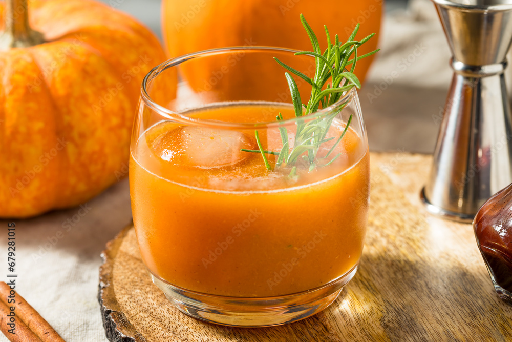 Boozy Cold Pumpkin Old Fashioned Cocktail Boozy Cold Pumpkin Old Fashioned Cocktail