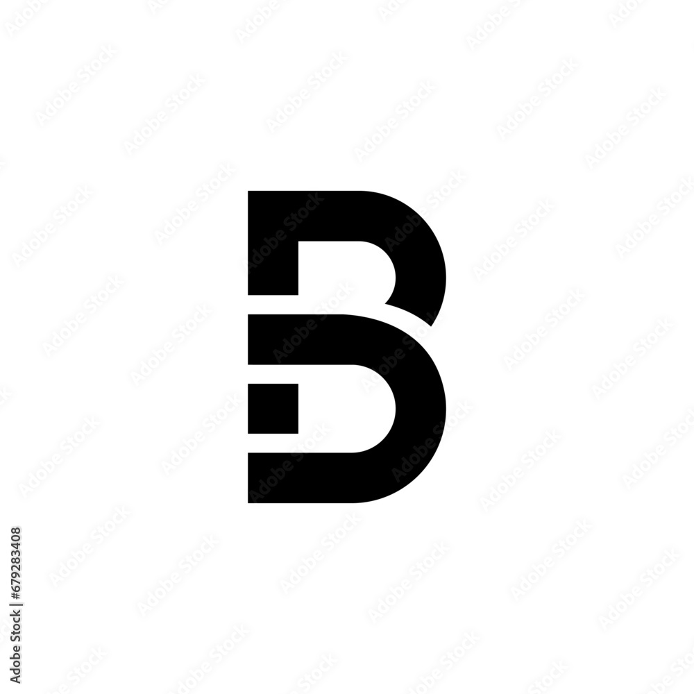 Letter PB creative line art unique shape monogram business branding logo