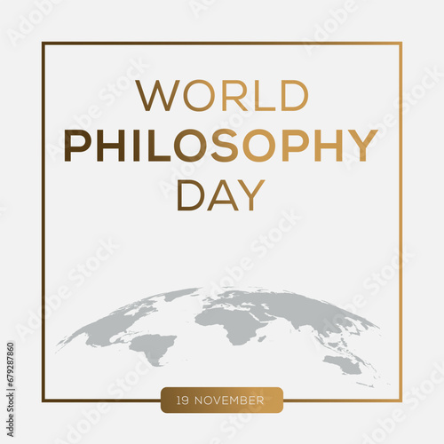 World Philosophy Day  held on 19 November.