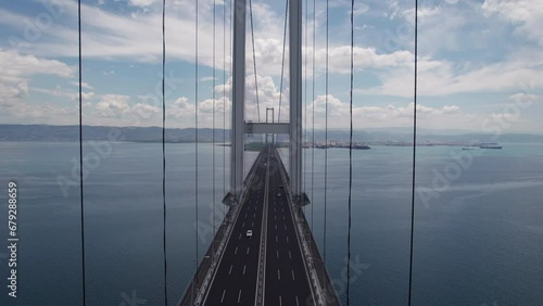 osmangazi bridge, Istanbul, aerial footage, fg01 photo