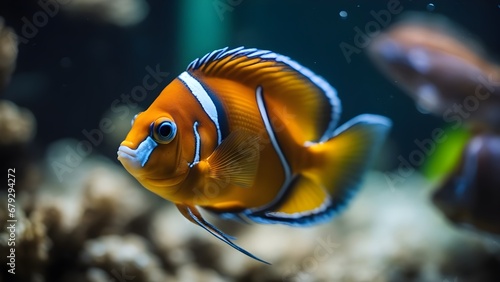 fish in aquarium Tropical fish in the tank