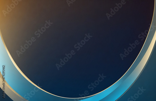 Blue background with gold elements. AI